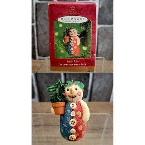Hallmark Keepsake "SNOW GIRL" (2000) Christmas Ornament 8274 Holiday NEW